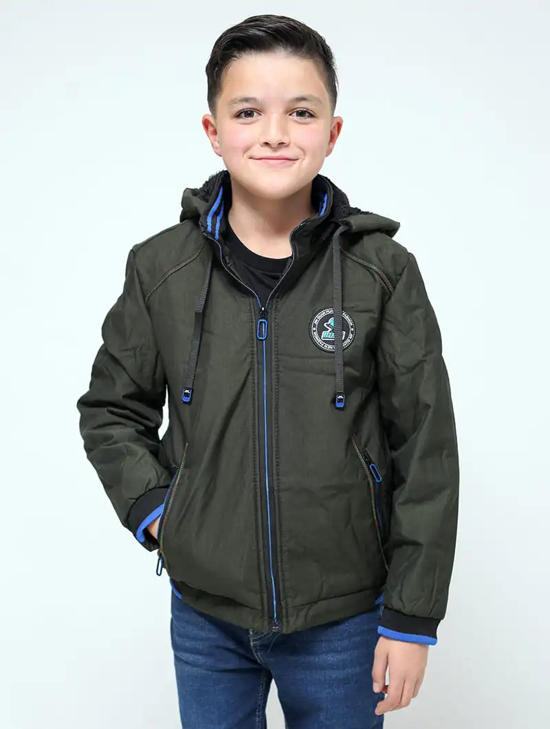 Blouson à capuche garçon
